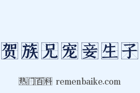 贺族兄宠妾生子是什么意思的图片